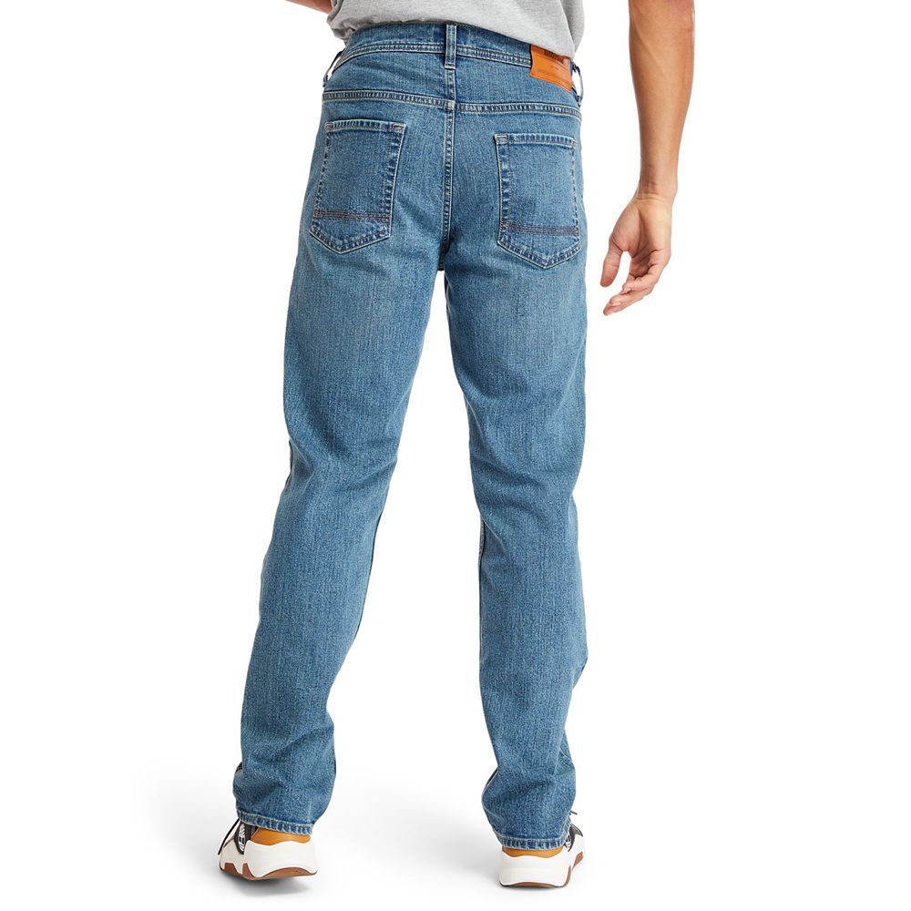 Calça Masculino - Timberland Regular Fit Denim Jeans - KJZHO1948 - Azuis